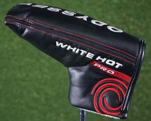 ODYSSEY WHITE HOT PRO BLADE PUTTER HEAD COVER, BLACK / WHITE / RED ~ L@@K!!