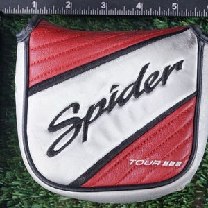 TAYLORMADE SPIDER TOUR III MALLET PUTTER HEADCOVER, WHITE / GREY ~ L@@K!!