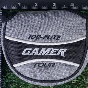 TOP FLITE GAMER TOUR MALLET PUTTER HEADCOVER, GREY / BLACK ~ L@@K!!