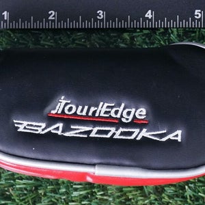 TOUR EDGE BAZOOKA RH PRO-01 MALLET PUTTER HEADCOVER, BLACK / RED ~ L@@K!!