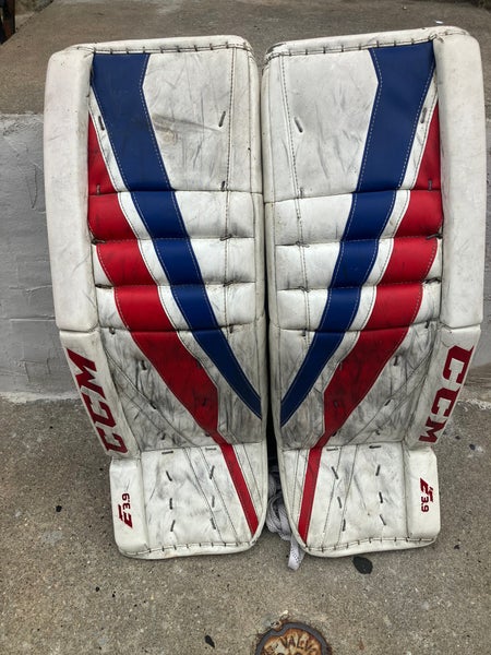 Used CCM Extreme Flex E3.9 Goalie Leg Pads