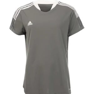 New Adidas Women's Small Gray Tiro 21 Training Jersey