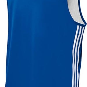 Adidas Men's Medium Reversible Basketball Practice Jersey Royal/White
