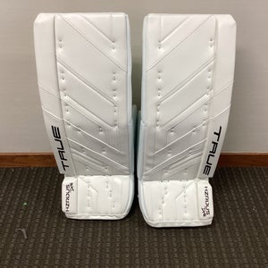New 29" plus 2 True HZRDUS 7X4 Goalie Leg Pads-White