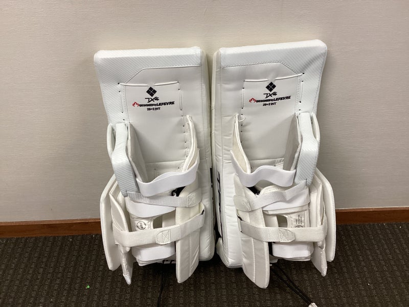 New 29" plus 2 True HZRDUS 7X4 Goalie Leg Pads-White