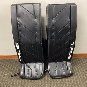 New 33"plus 2 True HZRDUS 7X4 Goalie Leg Pads-Black