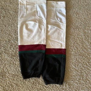 Pro Stock Arizona Coyotes White Kachina Away Adidas NHL Game Socks