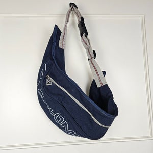 Vintage Salomon Bum Bag Fanny Pack Gorpcore Navy Blue Orange Belt Waist Pack