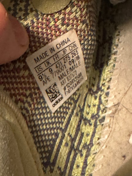 Yellow Used Men's Adidas Yeezy Shoes