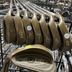 Ping EYE 2 Black Dot BeCu 4-P+G Irons Set Stiff Flex Steel MLH Beryllium Copper