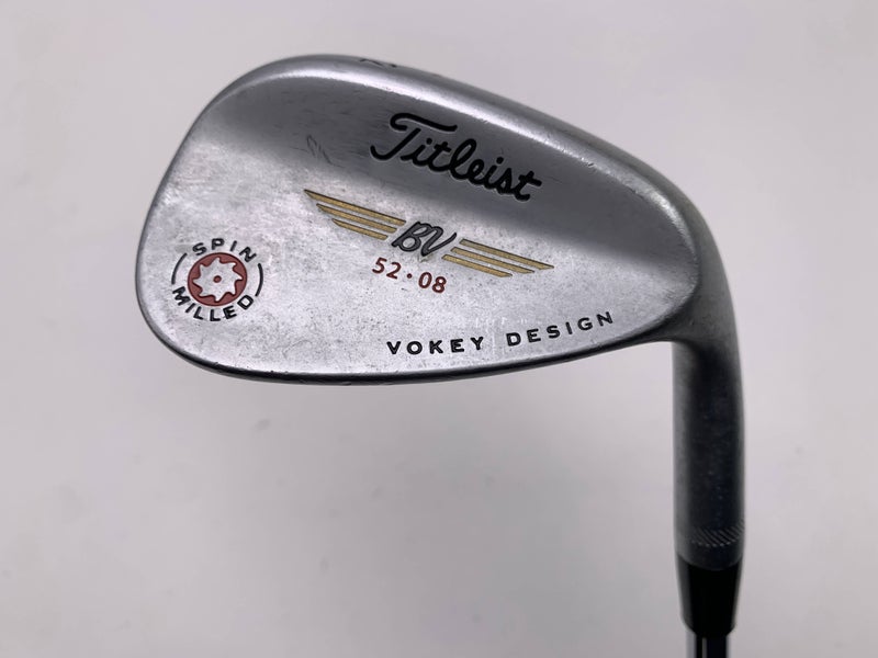 Titleist Vokey Spin Milled Chrome 2009 Gap Wedge GW 52* 8 Bounce Wedge Steel RH