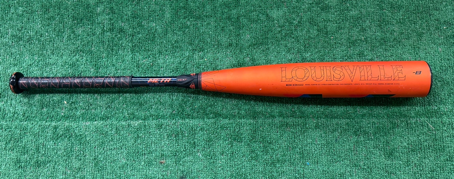 Used Louisville Slugger Meta USSSA Composite -8, 24oz, 32"
