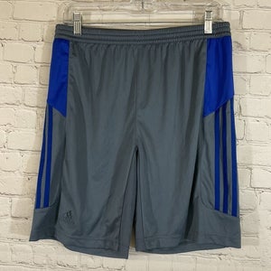 Adidas Youth Unisex MiTastigo14 Size XLarge Gray Royal Blue Soccer Shorts NWT