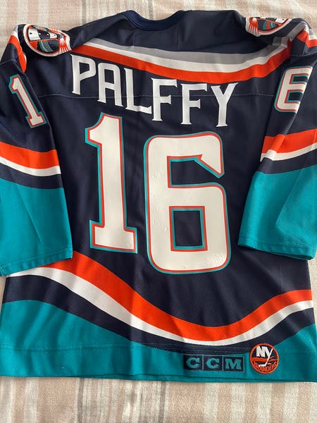 Maillot Ziggy Palffy New York Islanders Vintage - Taille S, Bleu Marine, CCM Années 2000 Pour Collectionneurs NHL