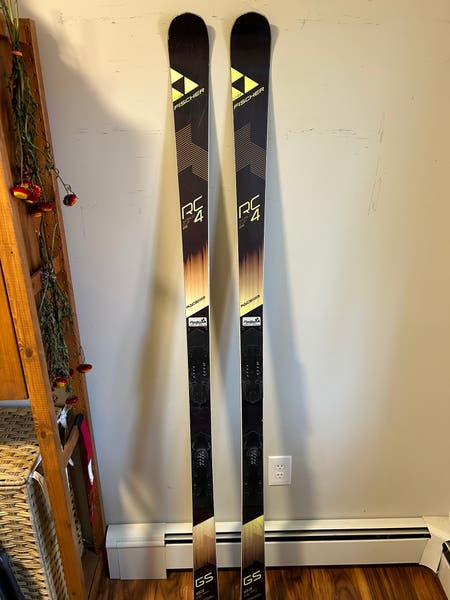 Used Fischer 183cm RC4 World Cup GS Skis *No bindings 