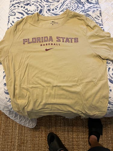 Gold Florida State Men's Nike Dri-Fit Shirt