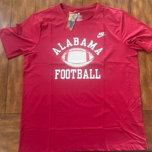Alabama Football Crimson Tide Dri Fit Tee Shirt Adult XL