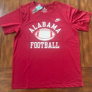 Alabama Football Crimson Tide Dri Fit Tee Shirt Adult Medium