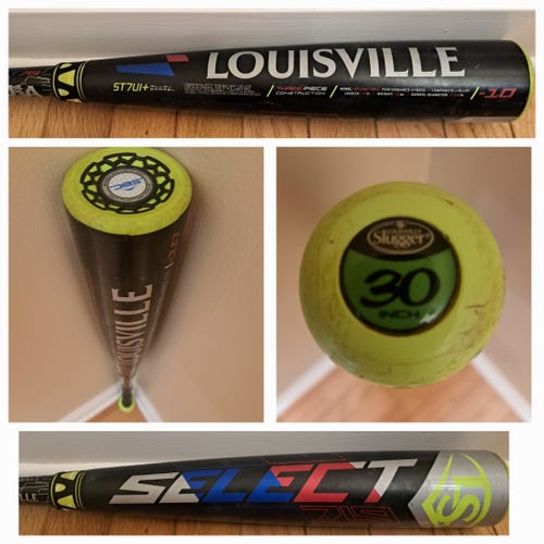 Used 2020 Louisville Slugger Select 719 USABat Certified Bat (-10) Hybrid 20 oz 30"