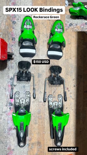 Used Racing Max Din 15 SPX 15 Rockerflex Ski Bindings