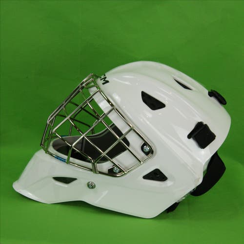 New Senior CCM Axis F5 Goalie Mask-White