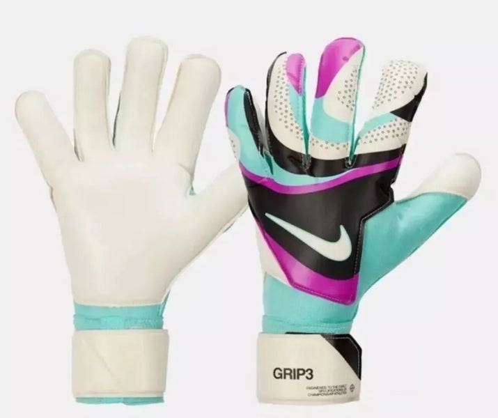 Nike GK Grip 3 Goalkeeper Gloves Soccer Football Size 9 FB2998-010 BRAND NEW