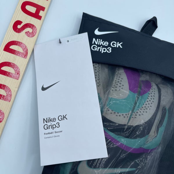 Nike GK Grip 3 Goalkeeper Gloves Soccer Football Size 9 FB2998-010 BRAND NEW