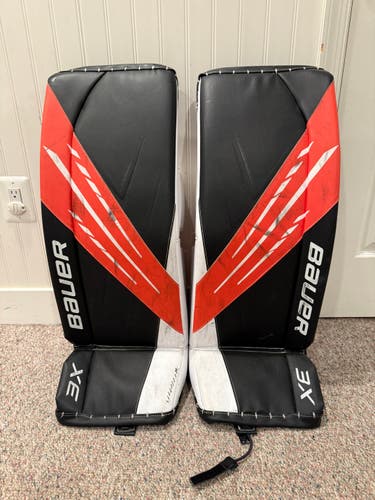 Used 33+ (Small) Bauer Vapor 3X Goalie Leg Pads