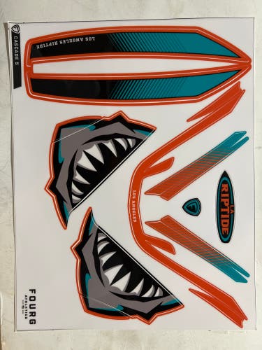 Los Angeles Riptide Cascade S Helmet Decal Set