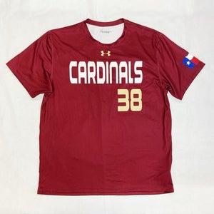 Under Armour Savoy Cardinals Short Sleeve Baseball Jersey Mens XL Maroon 1254891