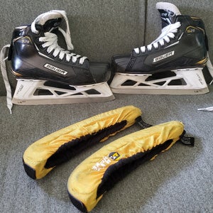 Used Intermediate Bauer Supreme S29 Hockey Goalie Skates Regular Width Size 5