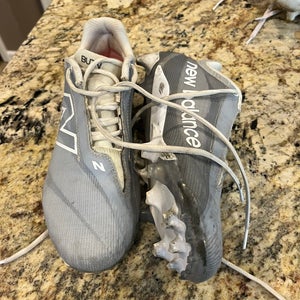 Gray Used Men's Low Top Molded Cleats Burn X4