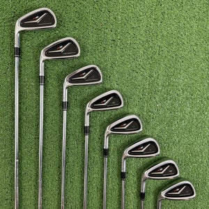 READ TaylorMade R9 Iron Set 4-PW AW Regular Flex KBS 90 Steel Left Handed