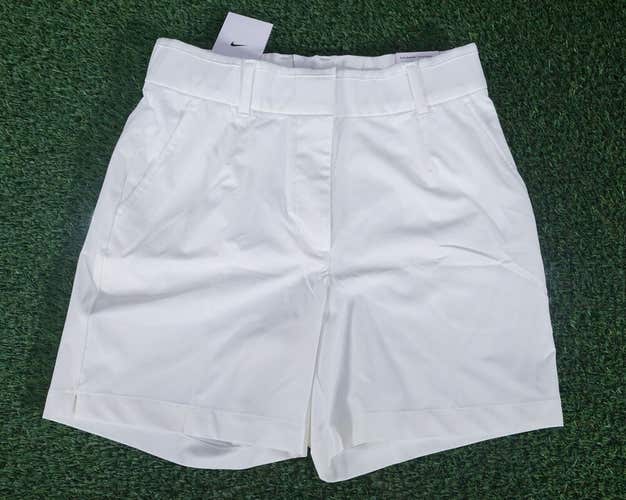 WOMEN'S SMALL TALL NIKE DRI-FIT VICTORY 5" GOLF SHORTS WHITE, NWT