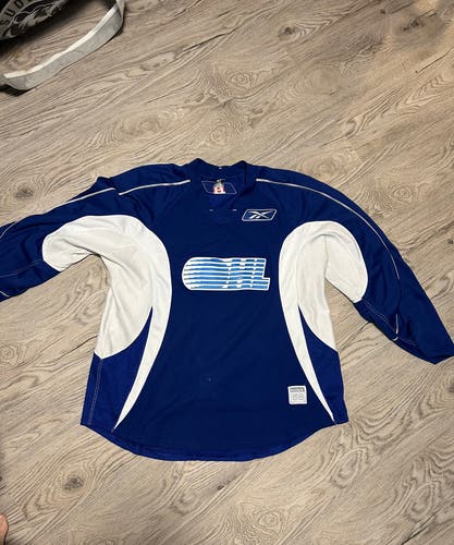 #18 Blue Used Medium Reebok Jersey