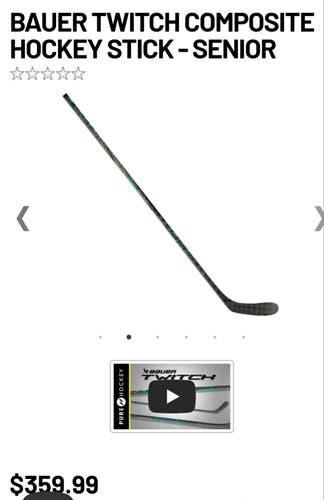 New Senior Bauer Twitch Left Hand Hockey Stick P28