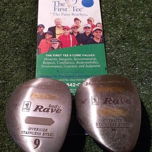 Square Two Lady Rave Oversize 7-9 Woods Set Ladies Graphite Shafts