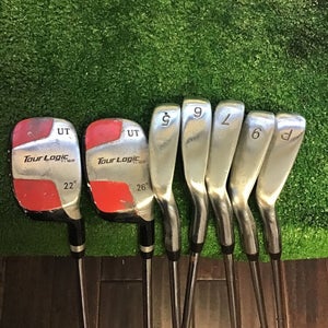 Tour Logic Ti-92 Hybrid / Irons Set 3-PW Regular Steel Shafts (no 8)