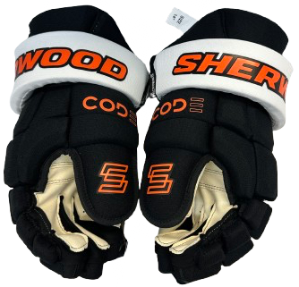 Sherwood Code Encrypt 1 Pro Stock Custom Hockey Gloves 14" Philadelphia Flyers NHL(13162)