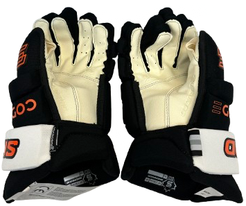 Sherwood Code Encrypt 1 Pro Stock Custom Hockey Gloves 14" Philadelphia Flyers NHL(13162)