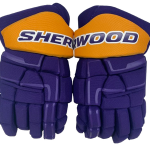 Sherwood Code Encrypt 1 Pro Stock Custom Hockey Gloves 14" Kings Reverse Retro (13211)
