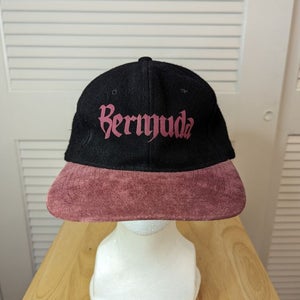 Vintage Bermuda Leather Strapback Hat