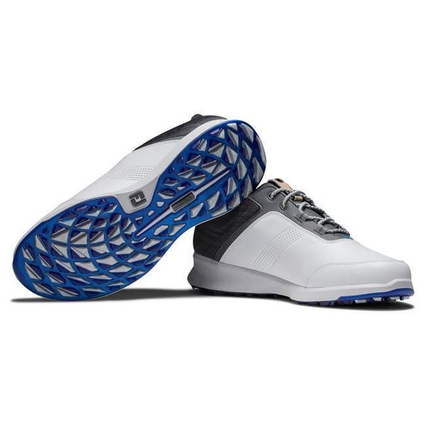 FootJoy Men's Stratos Golf Shoes- White/Charcoal