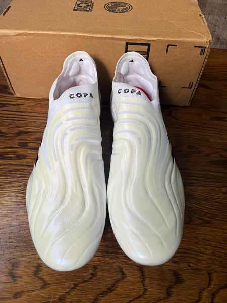 Adidas Copa Sense SG Soft Ground Cleats White Pearl Gold Mens Size 11 - HP7840