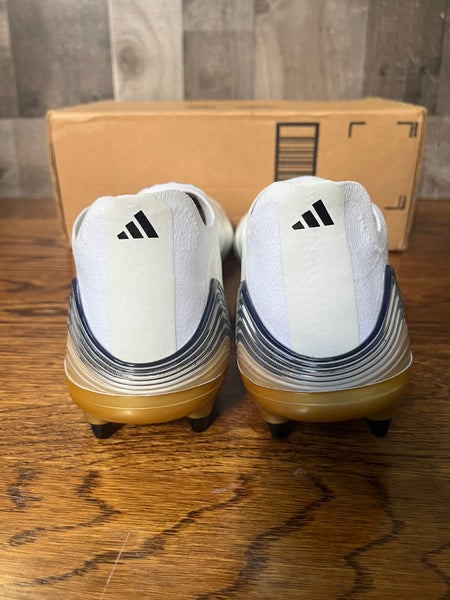 Adidas Copa Sense SG Soft Ground Cleats White Pearl Gold Mens Size 11 - HP7840