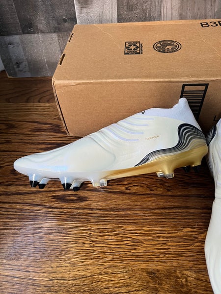 Adidas Copa Sense SG Soft Ground Cleats White Pearl Gold Mens Size 11 - HP7840
