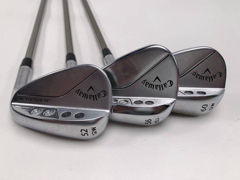 Callaway Jaws Raw Chrome Wedge Set 52* 12 | 56* 10 | 60* 12 Recoil F1 Ladies RH