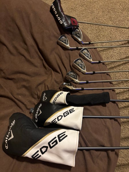 Used Men's Callaway Edge Left Hand Clubs (Full Set) Regular Flex 10 Pieces