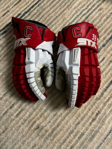 Used STX Large Surgeon RZR Lacrosse Gloves