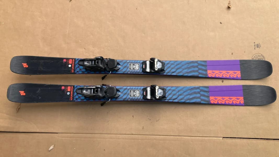 Used 2022 K2 Mindbender 88 ti 149 cm Skis With Bindings Used 2022 K2 Mindbender 88 ti 149 cm Skis With Bindings